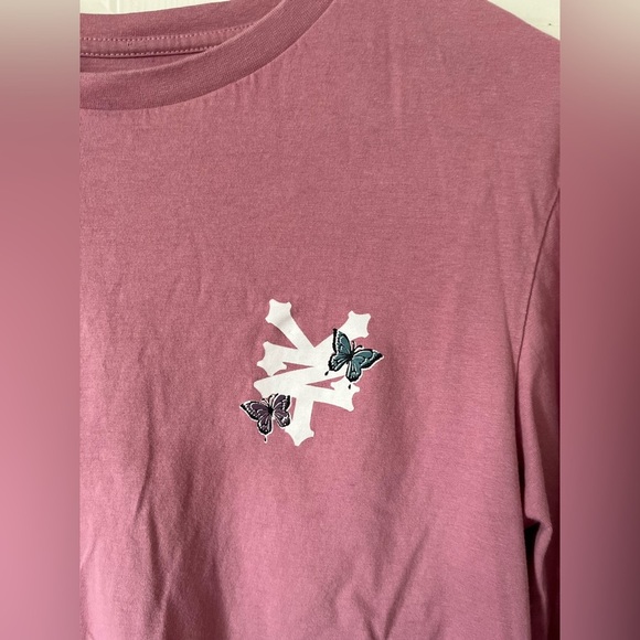 ZOO YORK Pink Skateboard Butterfly Long-sleeve Shirt - Picture 4 of 10